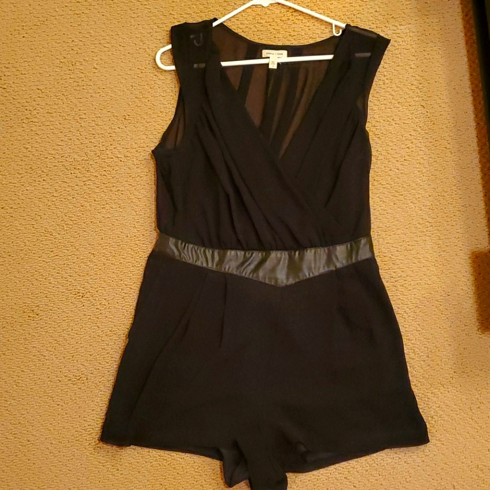 Black Cocktail Romper